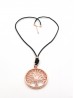 Rope Necklace W/ Tree Pendant
